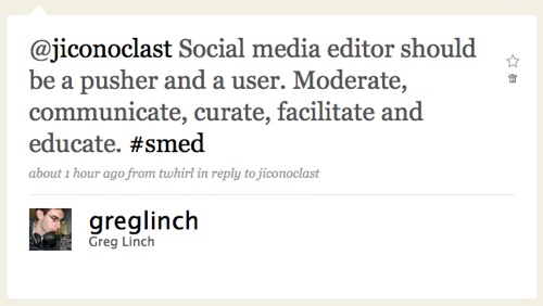 @greglinch social media editor twitter definition